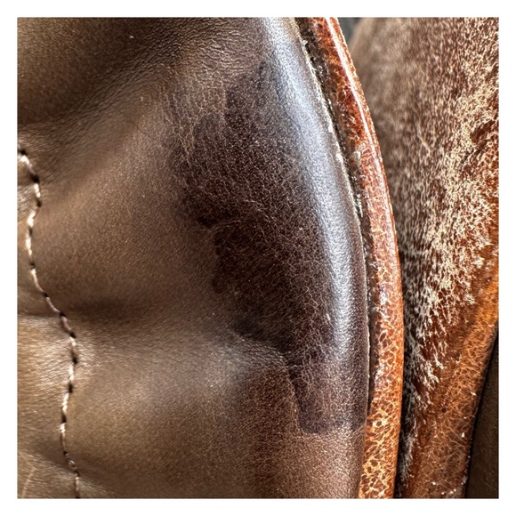 VERA WANG Lavender "Lillian" Pewter Leather Ballet Flats Shoes Size US 10 - Picture 10 of 13